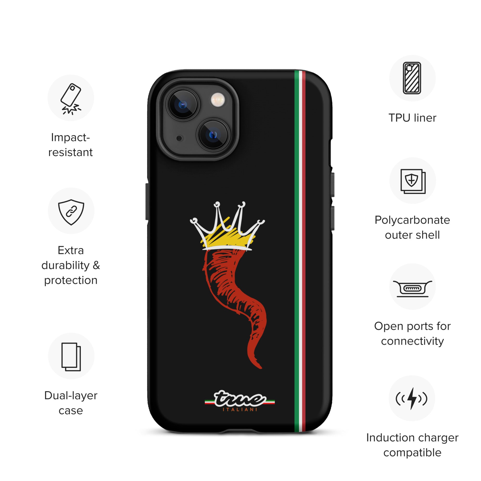 True Italiani Cornecello Tough Case for iPhone®