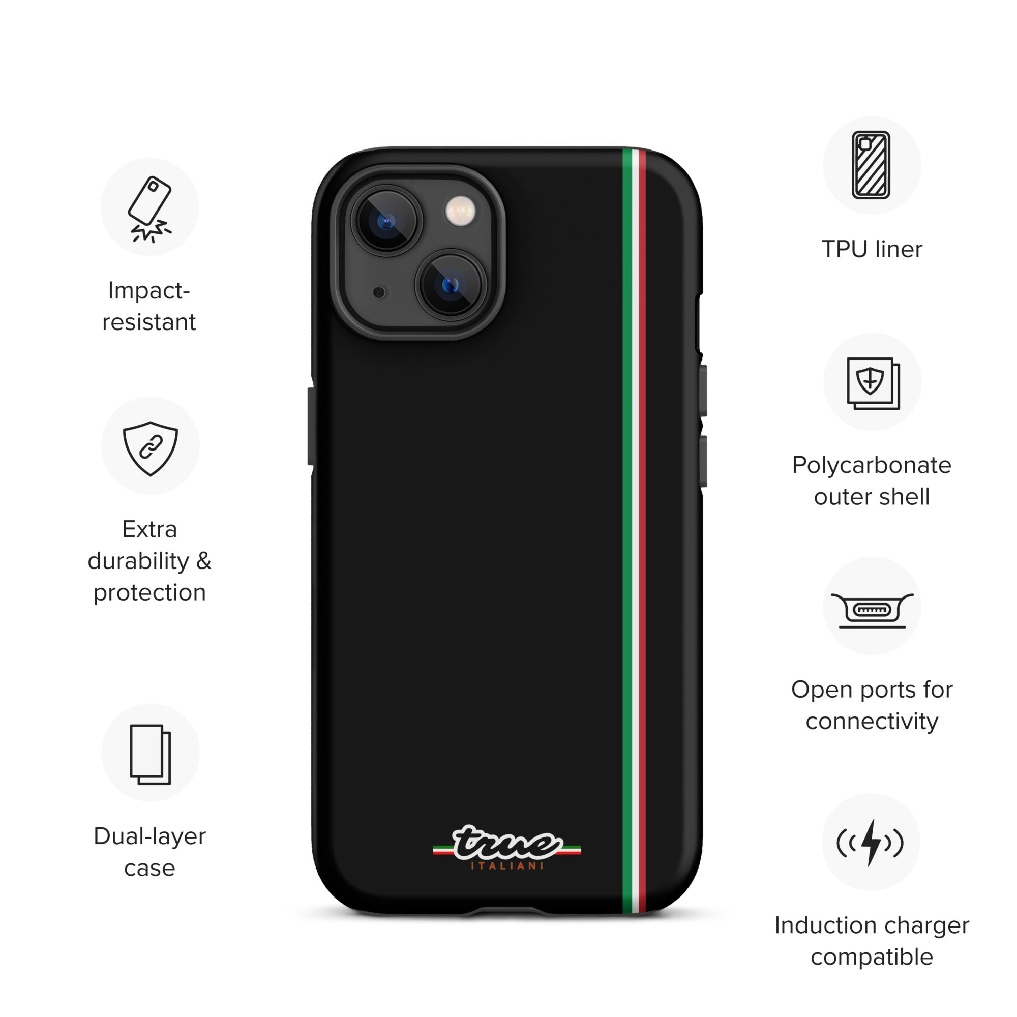 True Italiani Stripe Tough Case for iPhone®