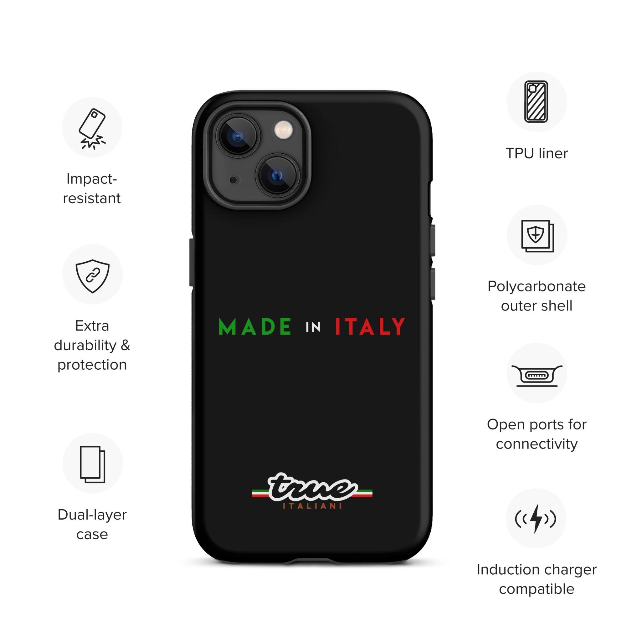 True Italiani Made In Italy Tough Case for iPhone®
