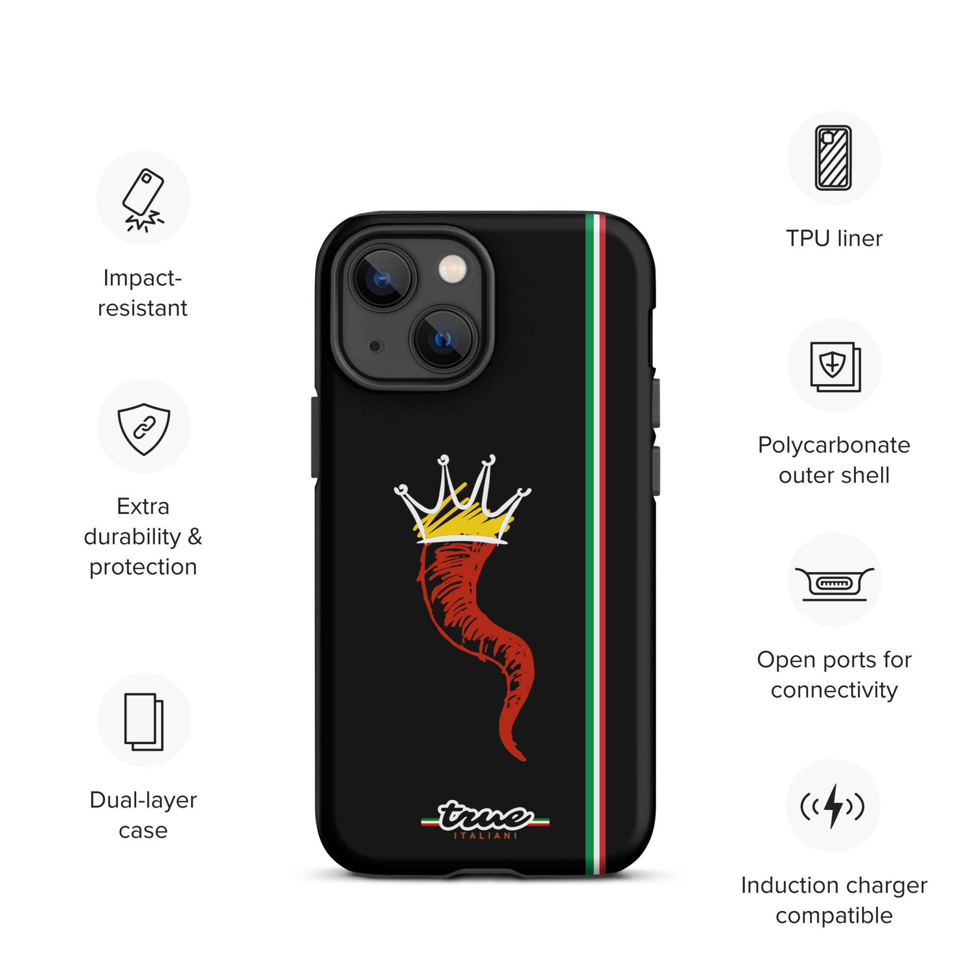 True Italiani Cornecello Tough Case for iPhone®