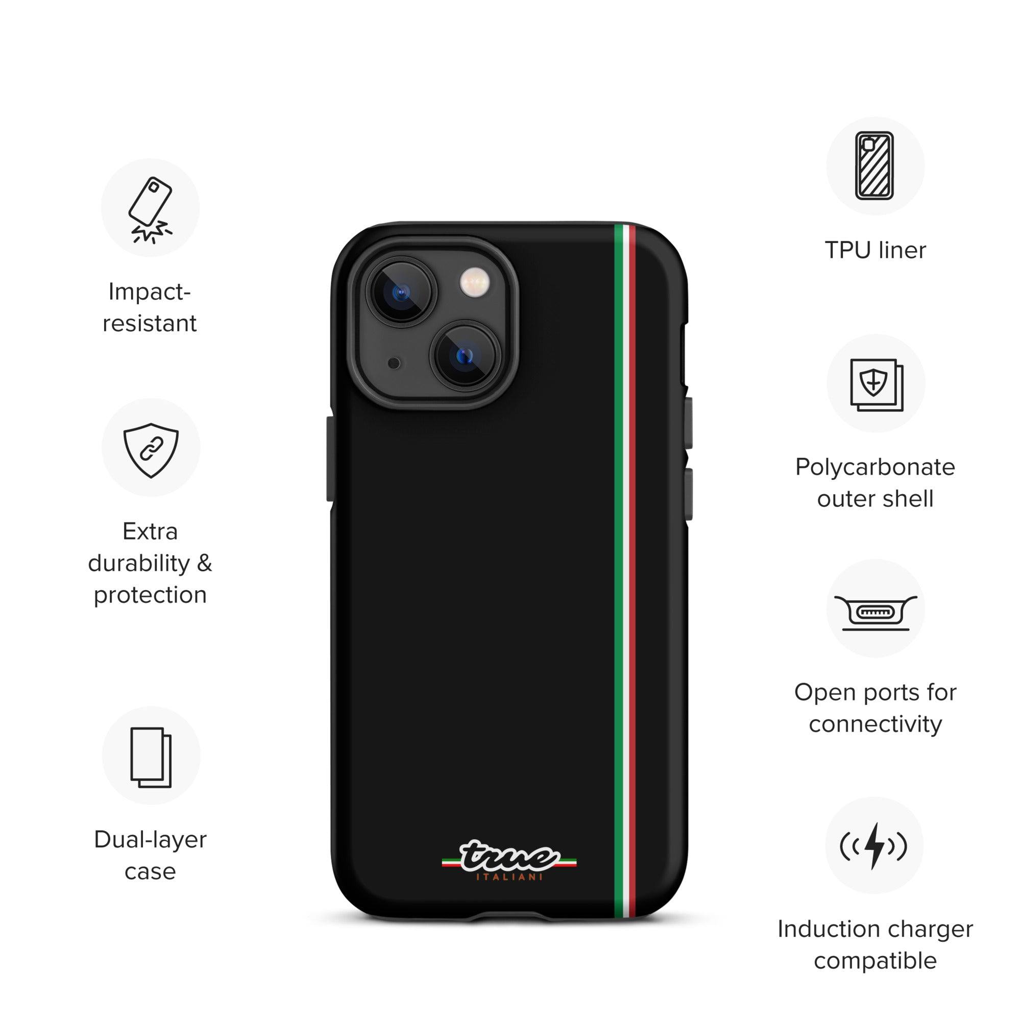 True Italiani Stripe Tough Case for iPhone®