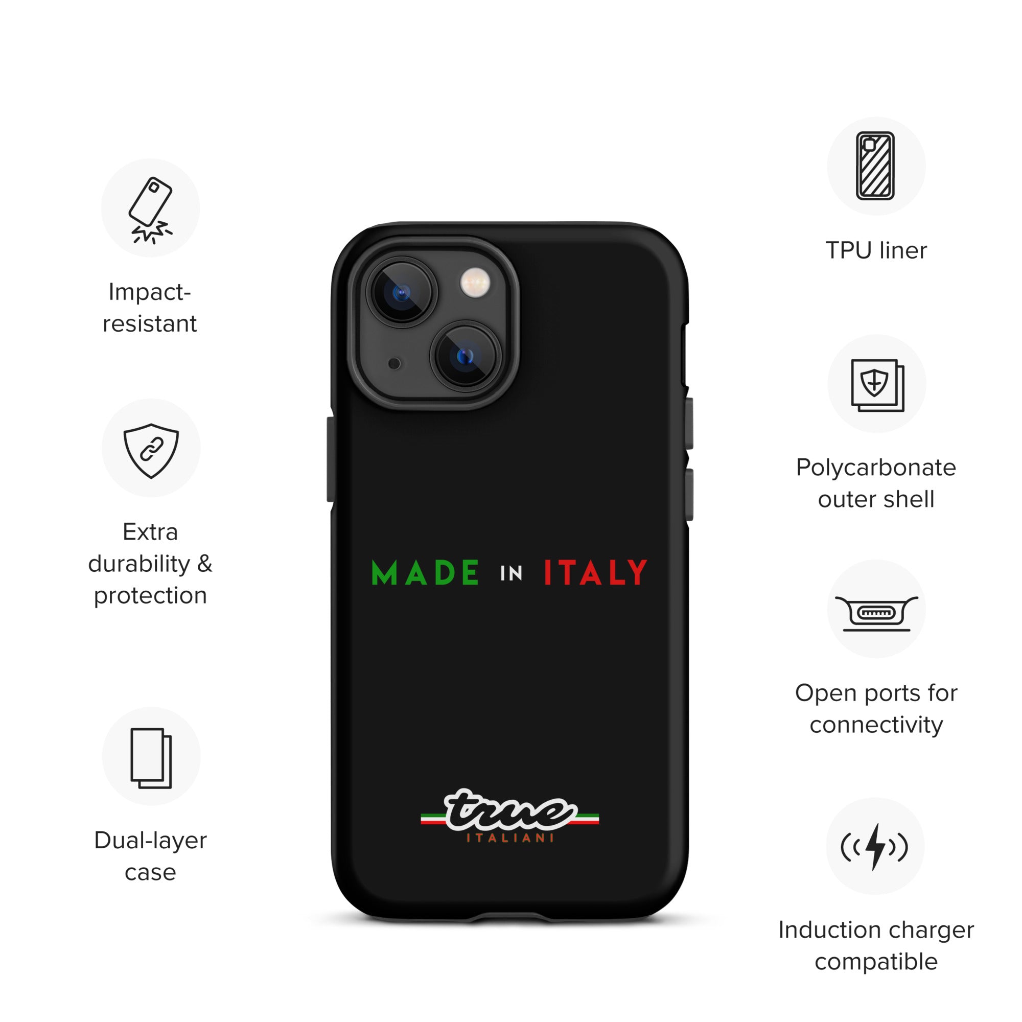 True Italiani Made In Italy Tough Case for iPhone®