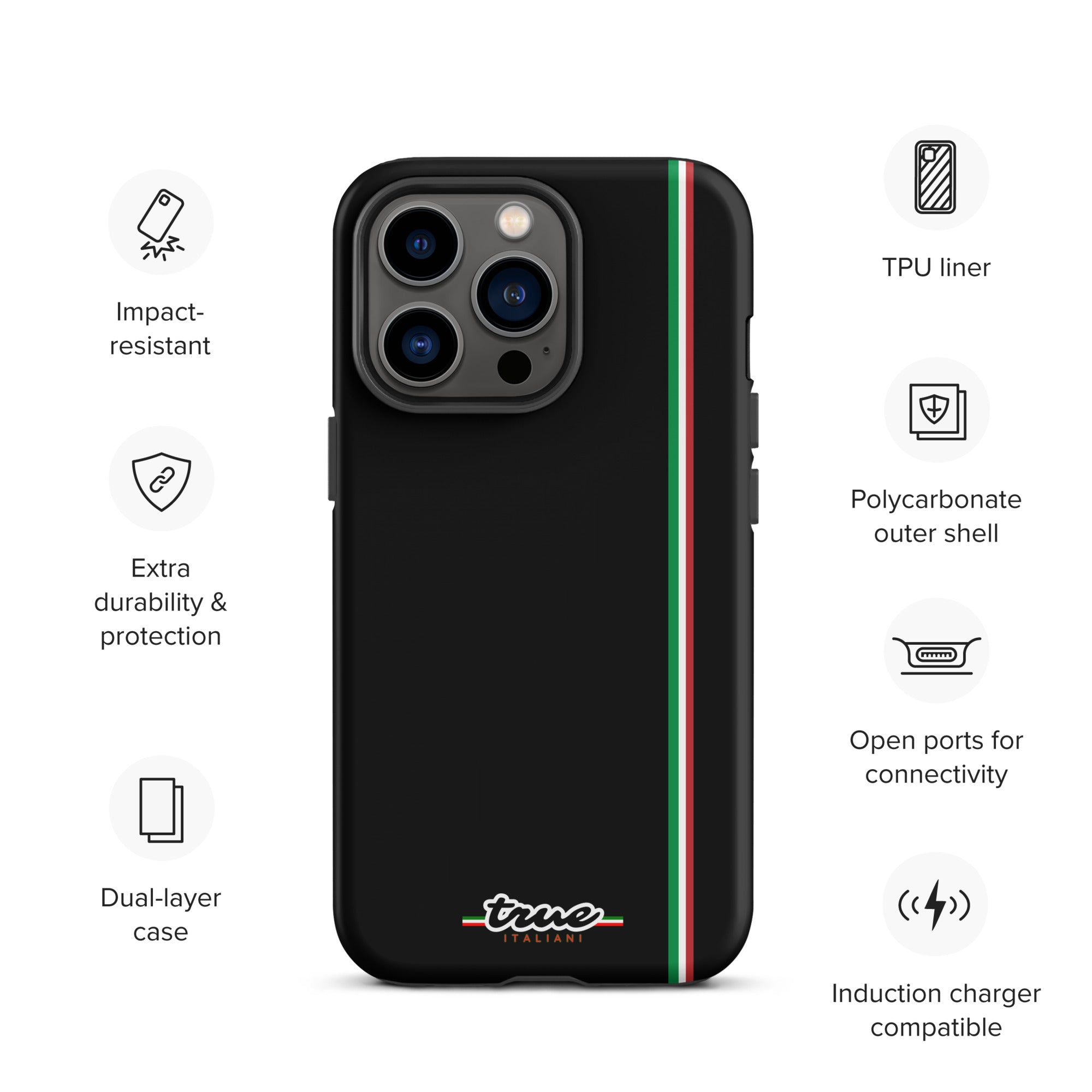 True Italiani Stripe Tough Case for iPhone®