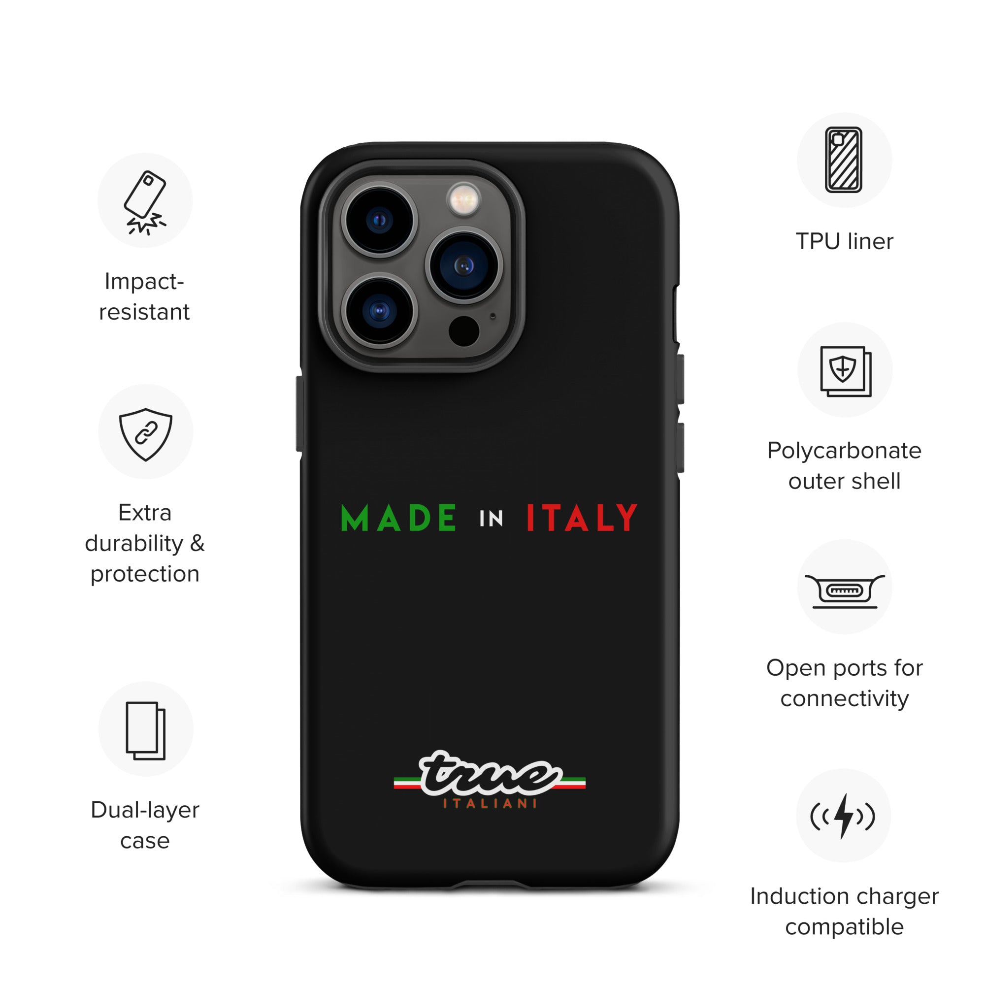 True Italiani Made In Italy Tough Case for iPhone®
