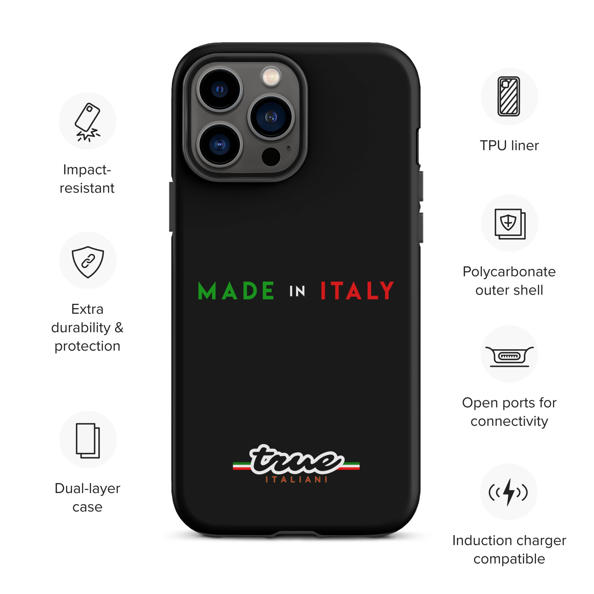 True Italiani Made In Italy Tough Case for iPhone®