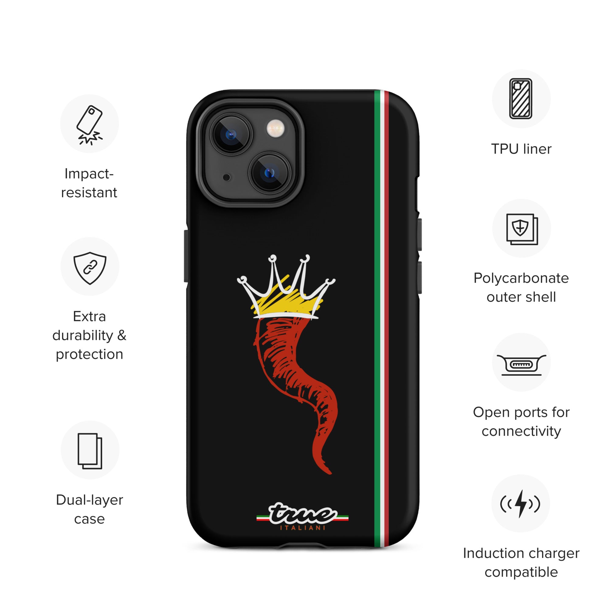 True Italiani Cornecello Tough Case for iPhone®