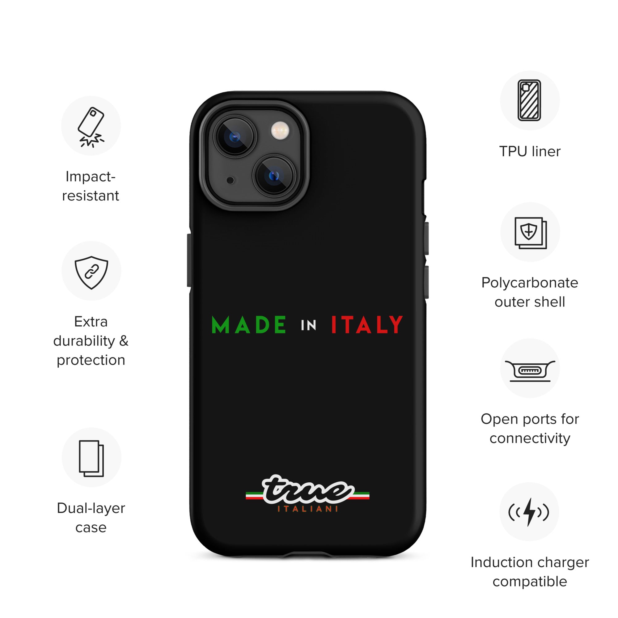 True Italiani Made In Italy Tough Case for iPhone®