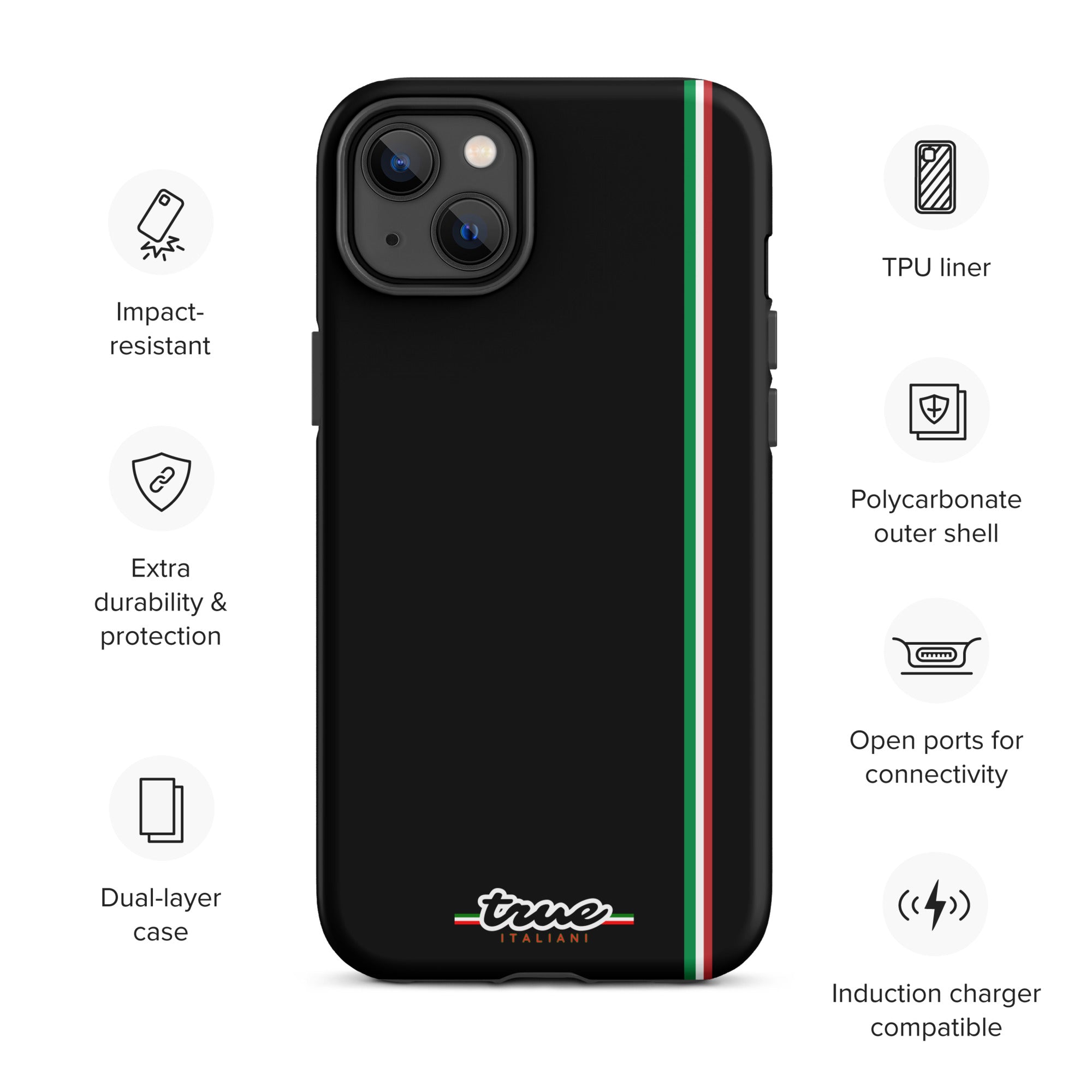 True Italiani Stripe Tough Case for iPhone®
