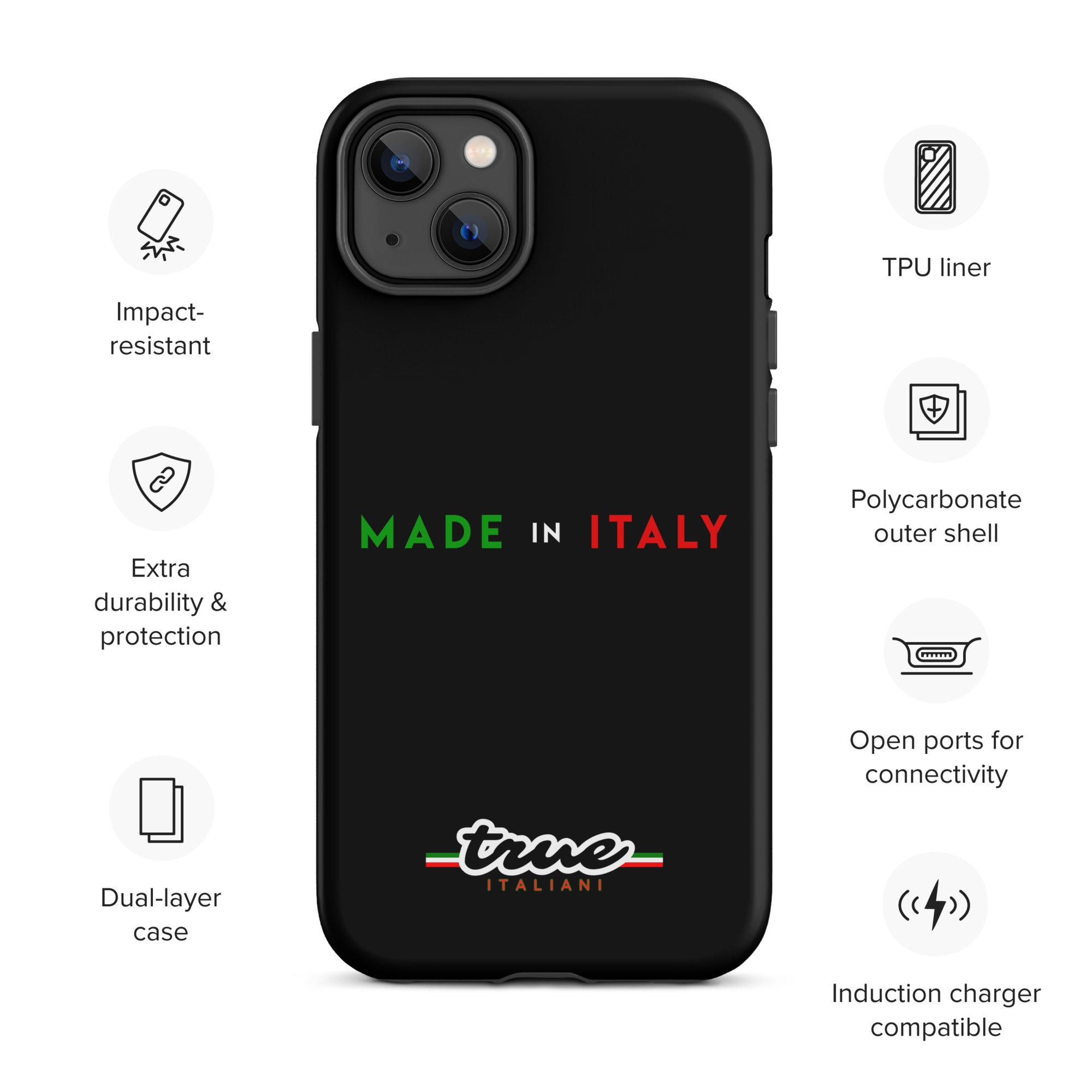 True Italiani Made In Italy Tough Case for iPhone®