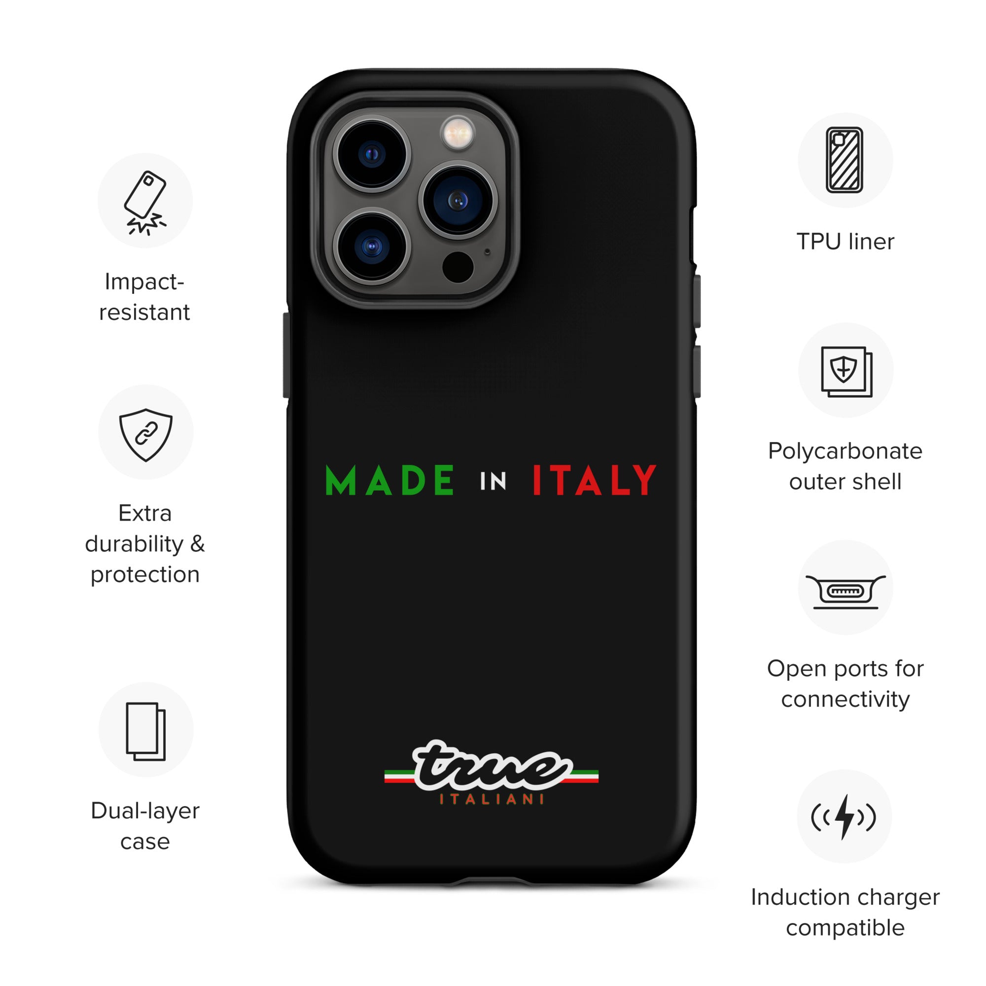True Italiani Made In Italy Tough Case for iPhone®