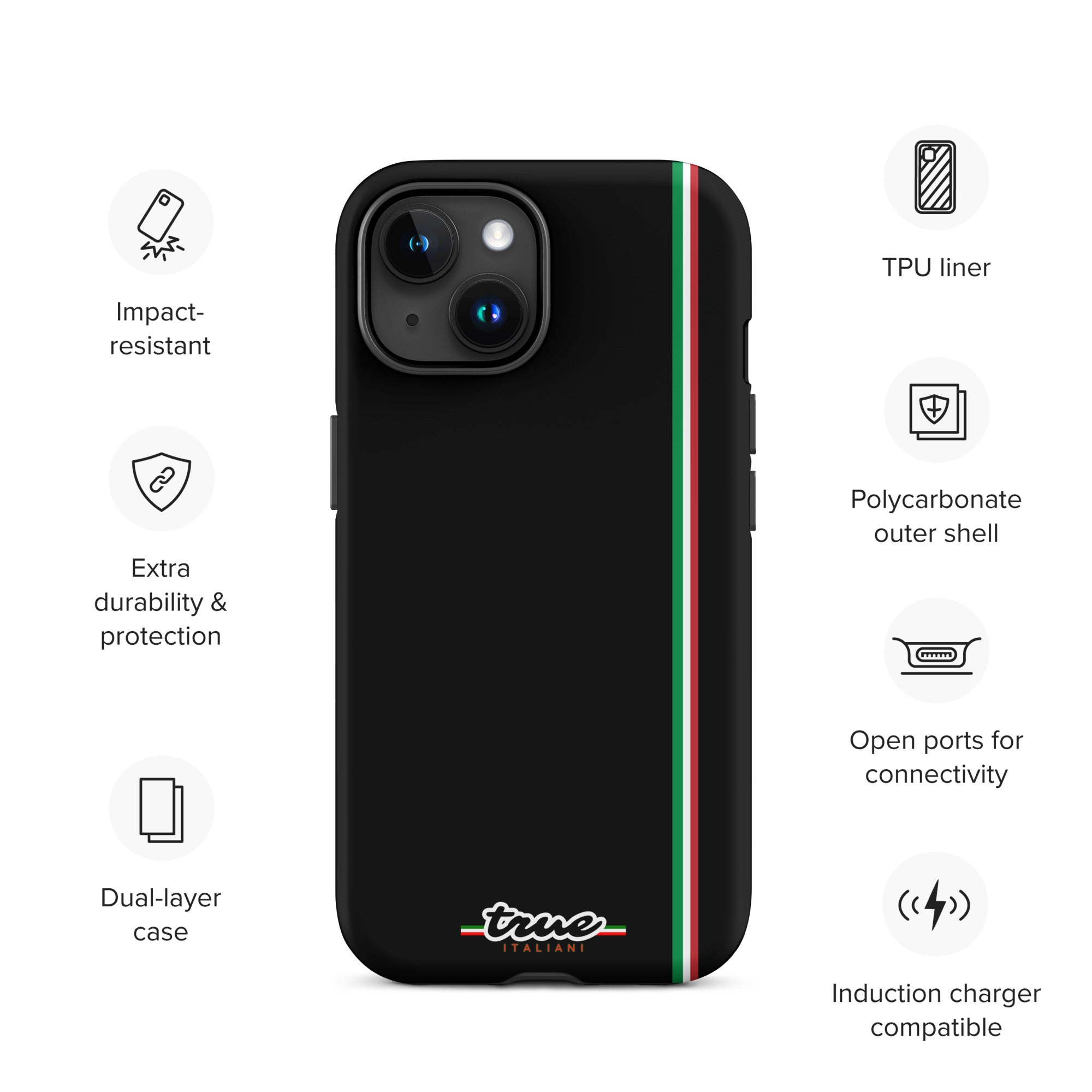True Italiani Stripe Tough Case for iPhone®