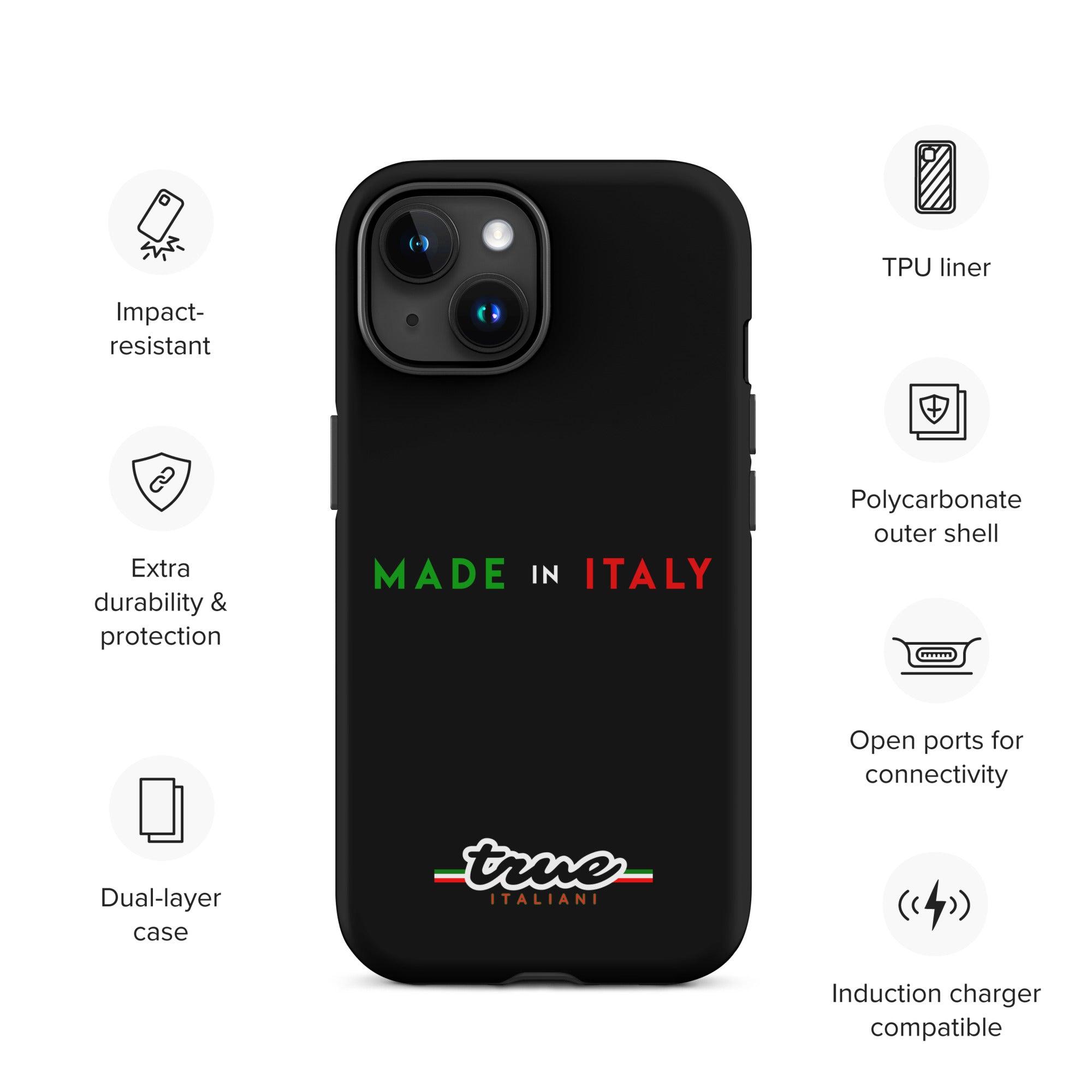 True Italiani Made In Italy Tough Case for iPhone®