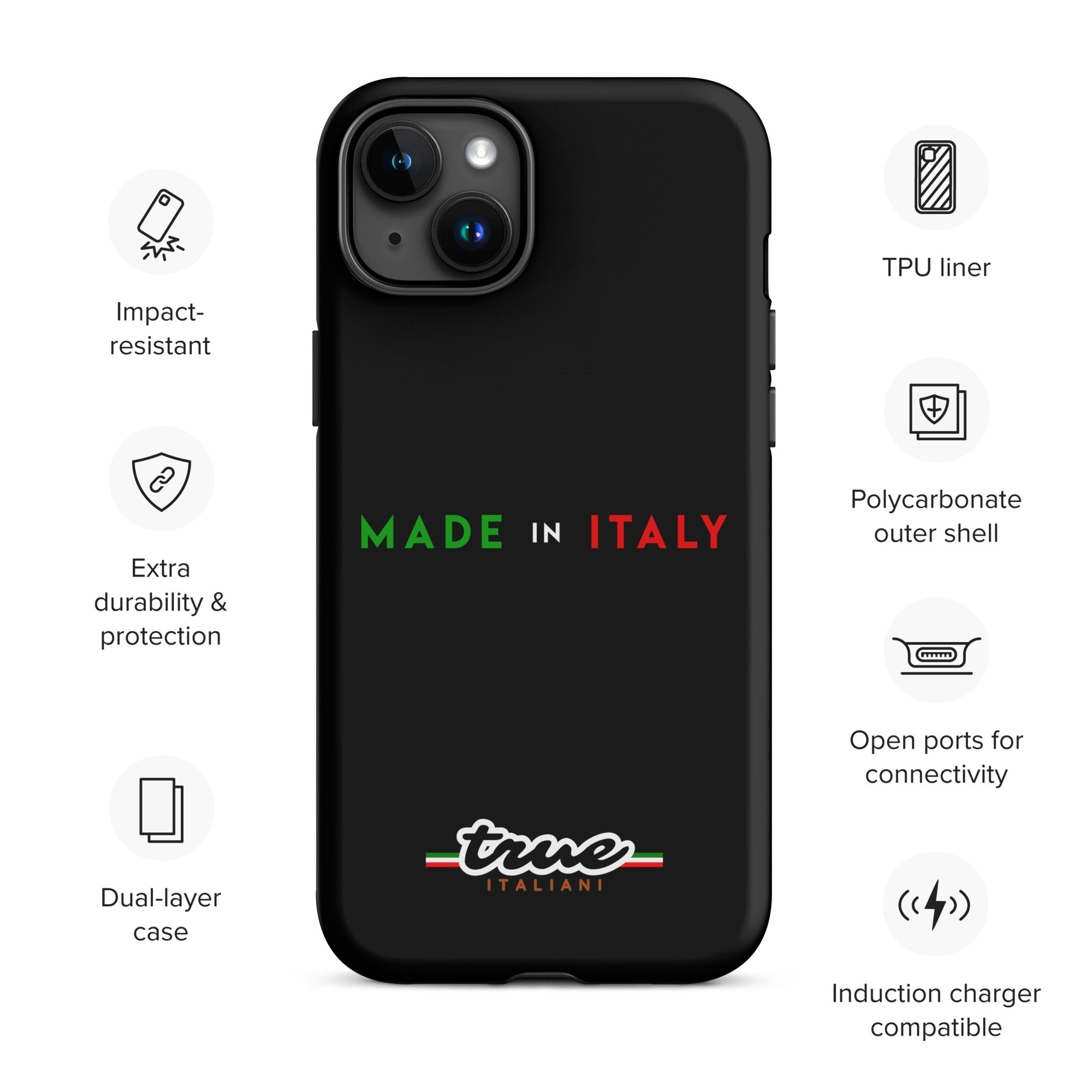 True Italiani Made In Italy Tough Case for iPhone®