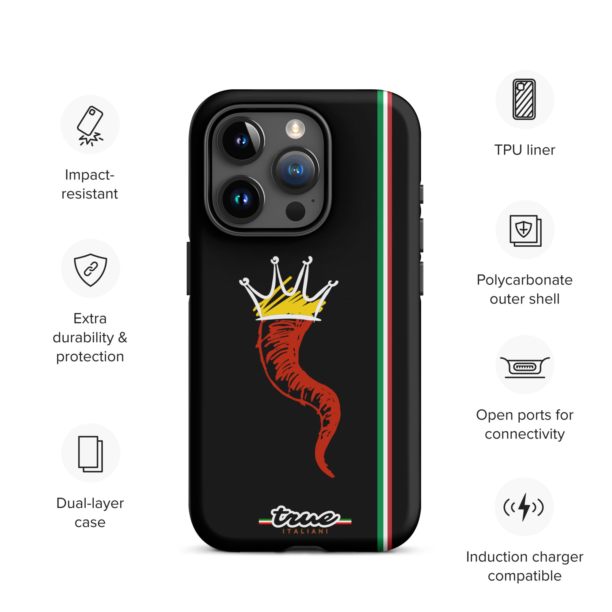 True Italiani Cornecello Tough Case for iPhone®