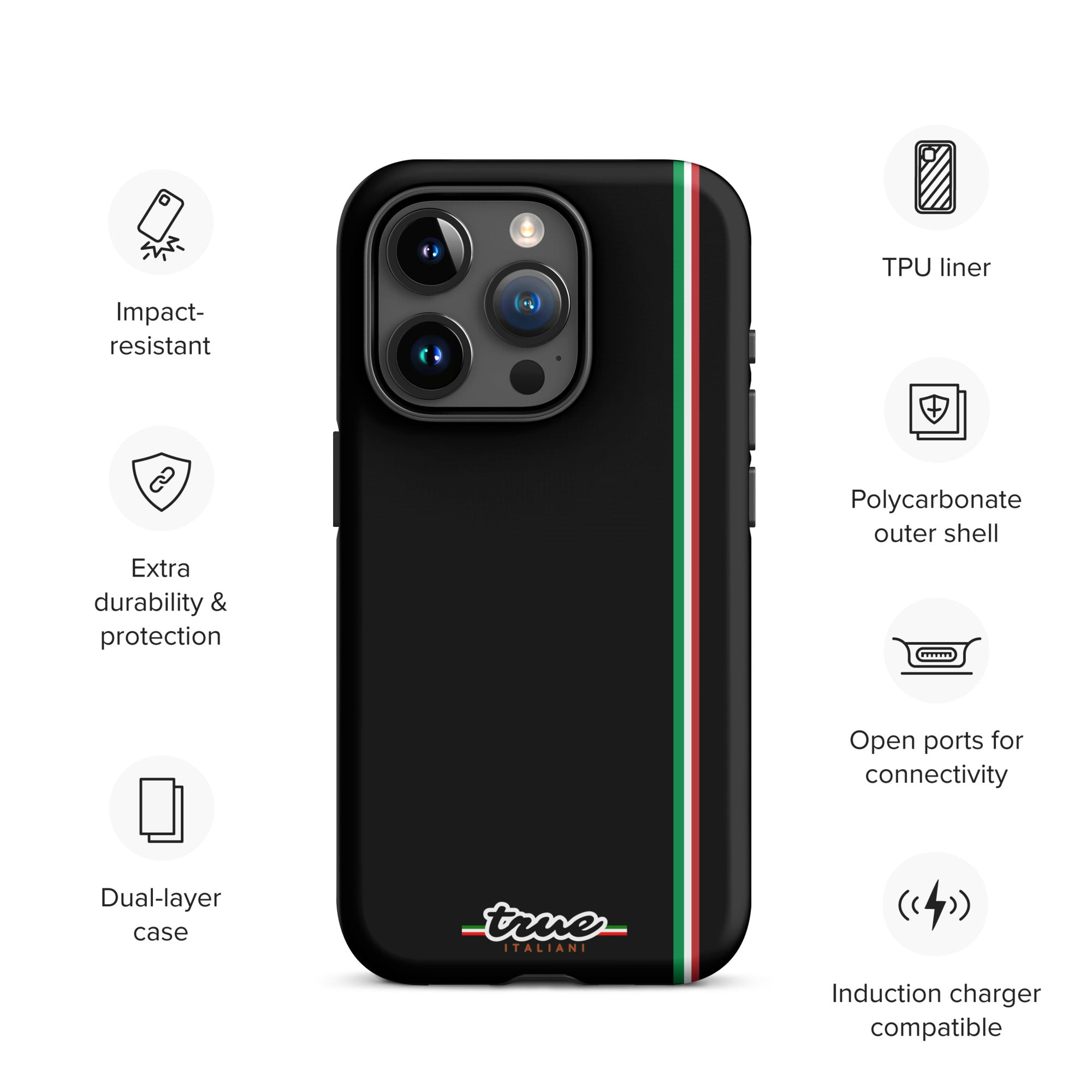 True Italiani Stripe Tough Case for iPhone®