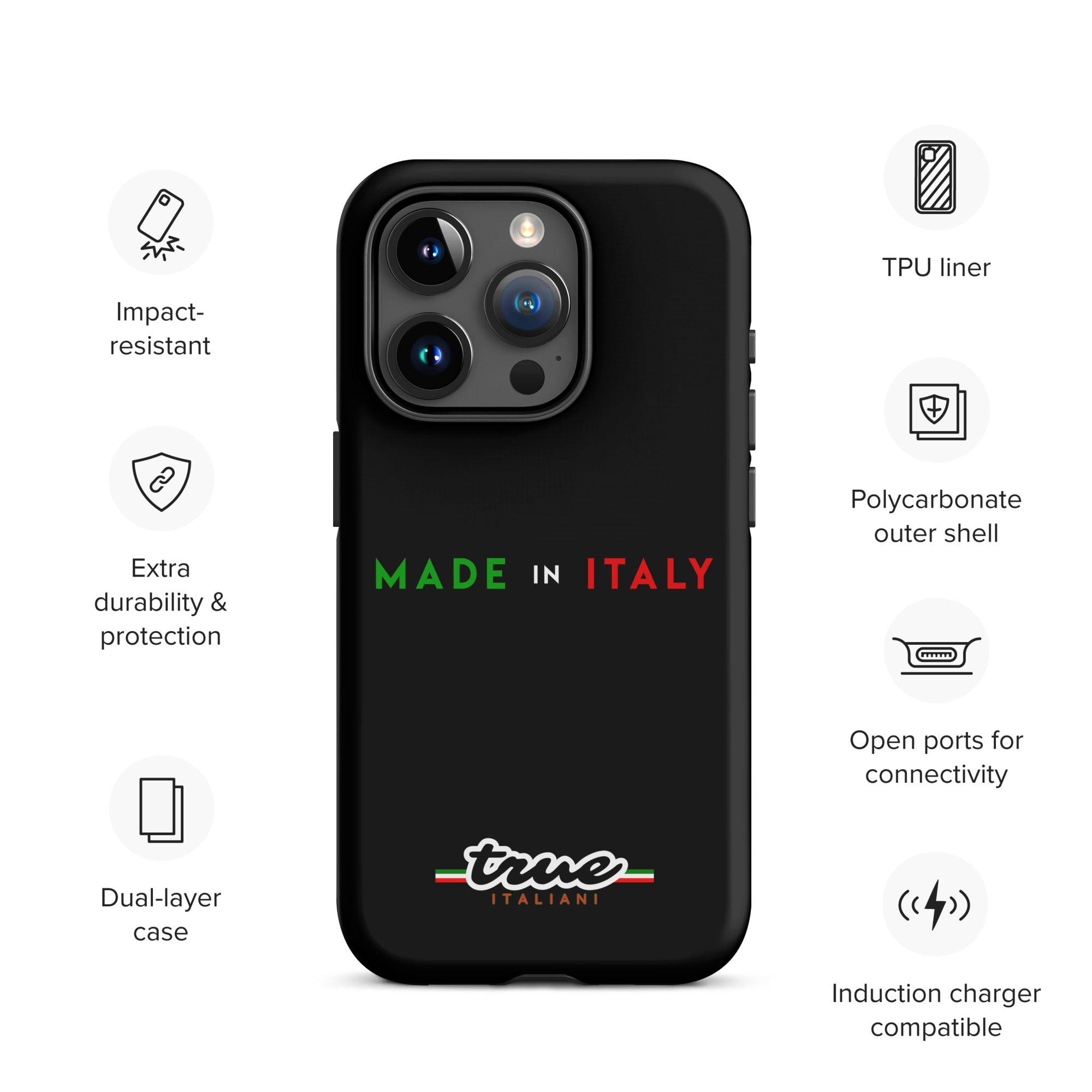 True Italiani Made In Italy Tough Case for iPhone®