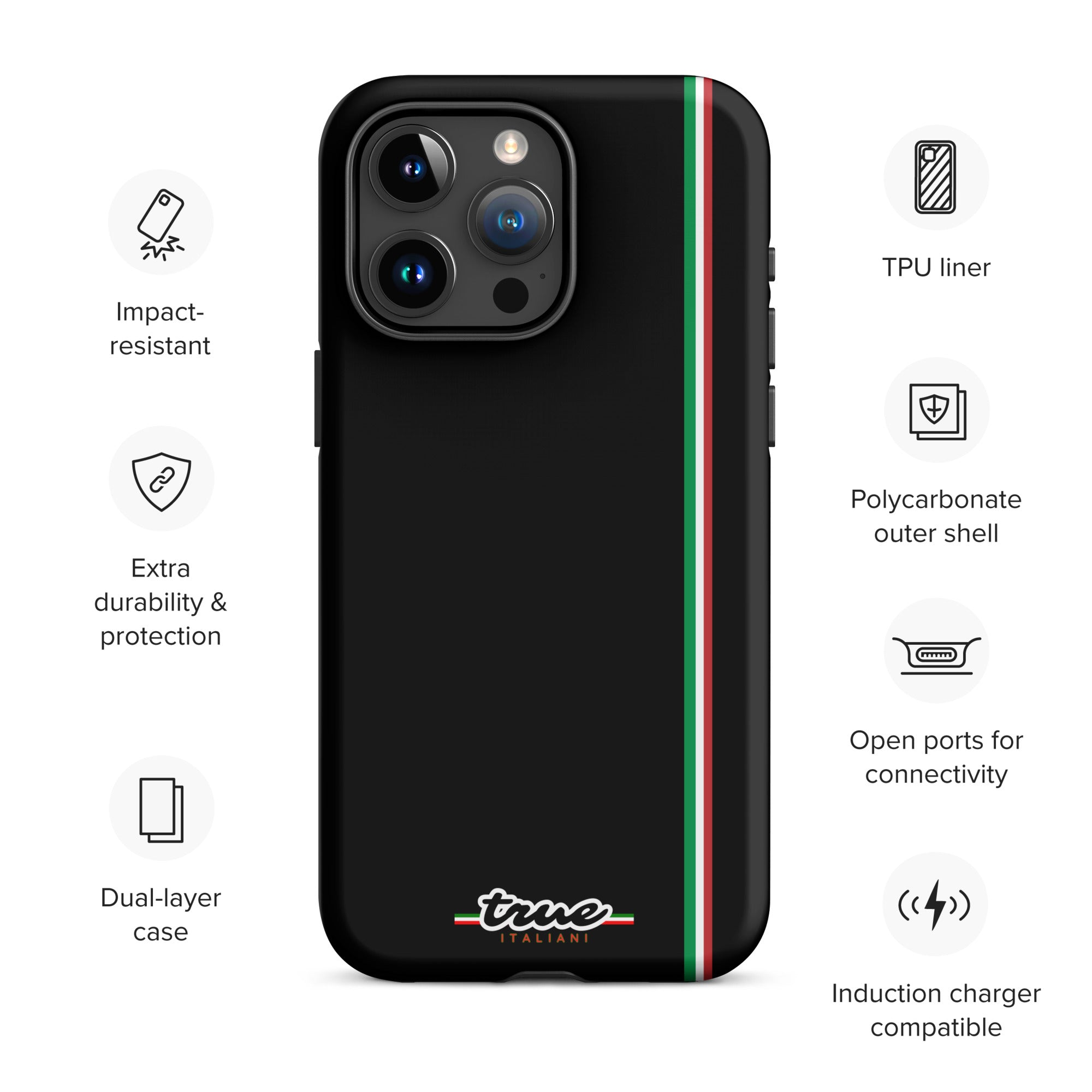 True Italiani Stripe Tough Case for iPhone®