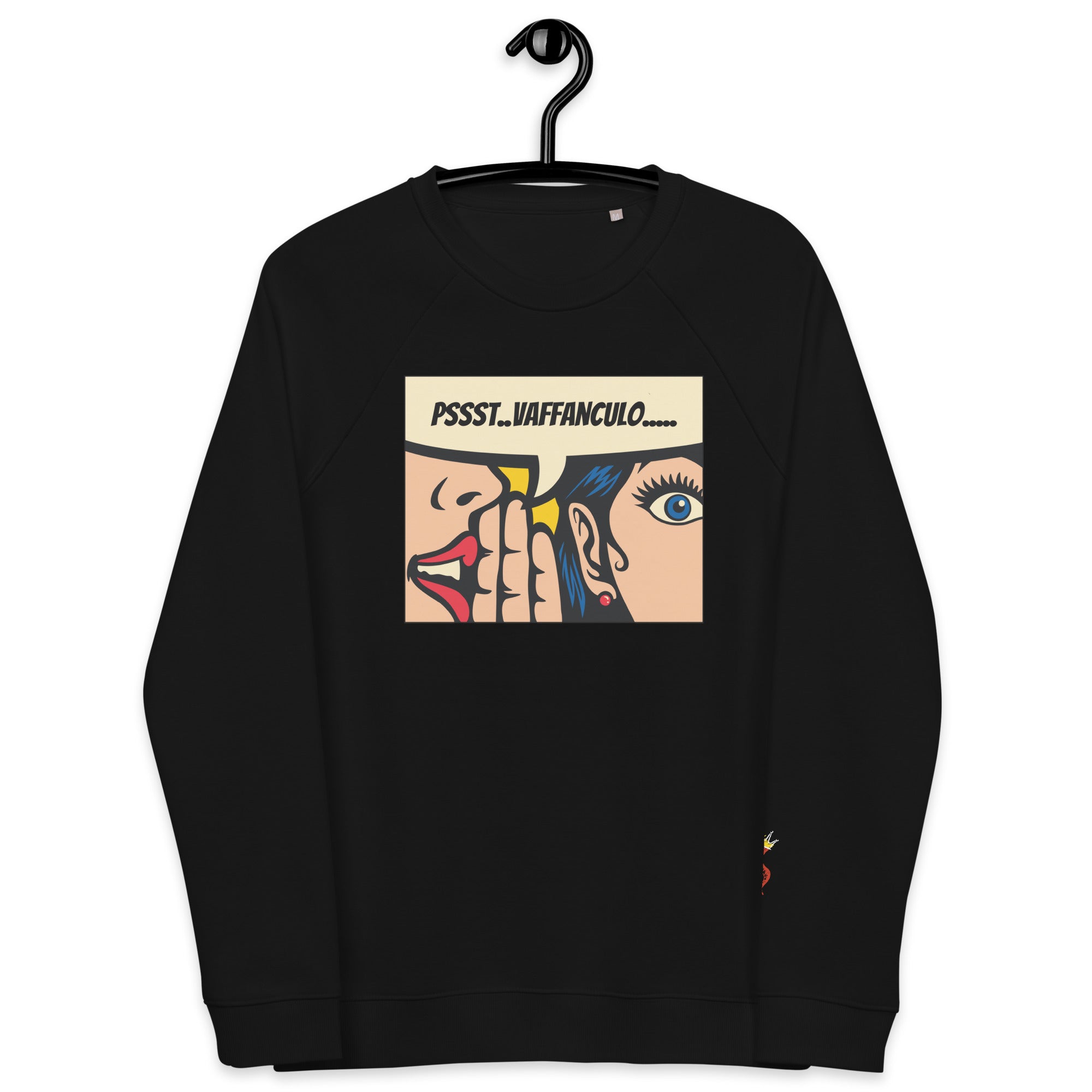 Pssst..Fv#$ You Unisex Organic Raglan Sweatshirt