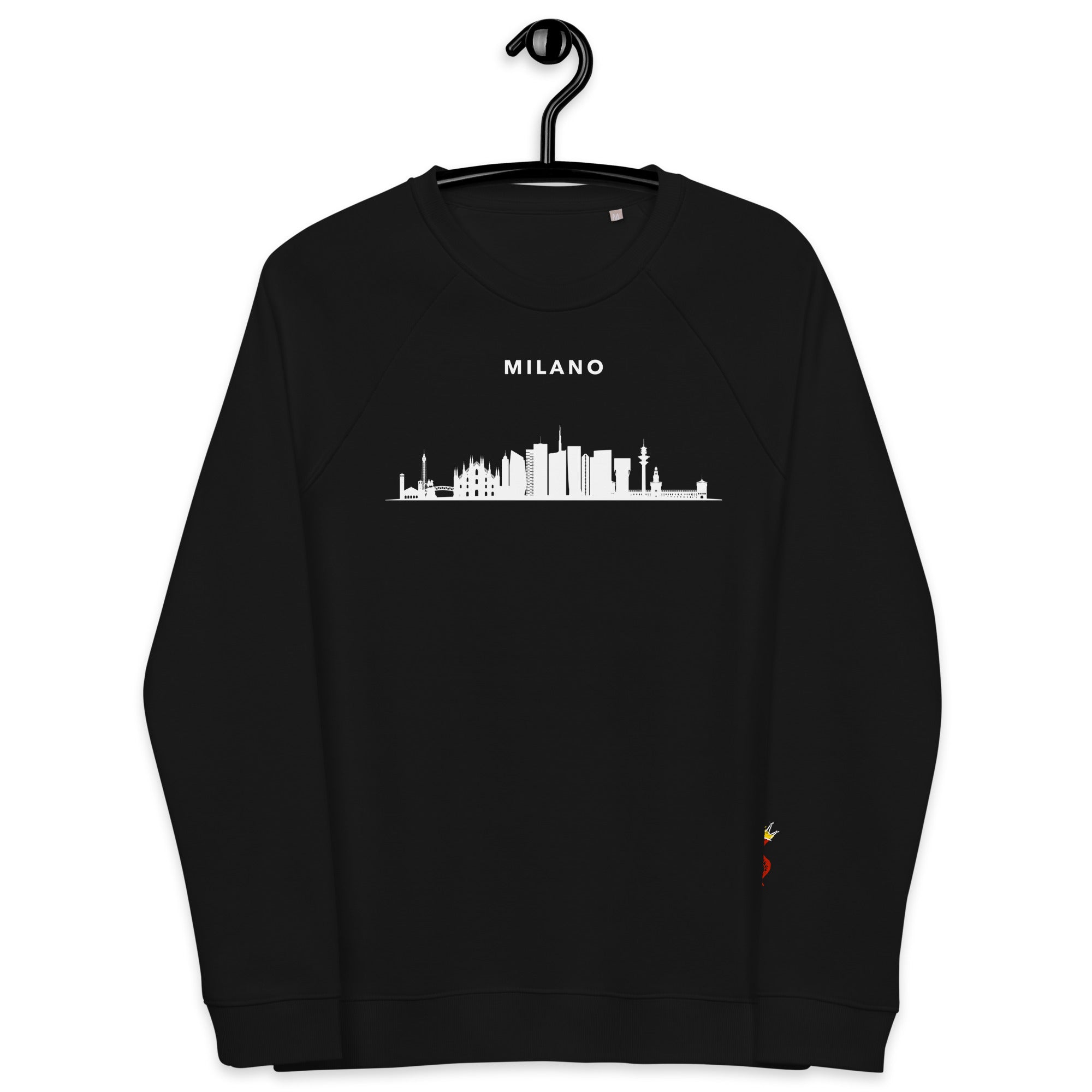 Citta di Milano Unisex Organic Raglan Sweatshirt