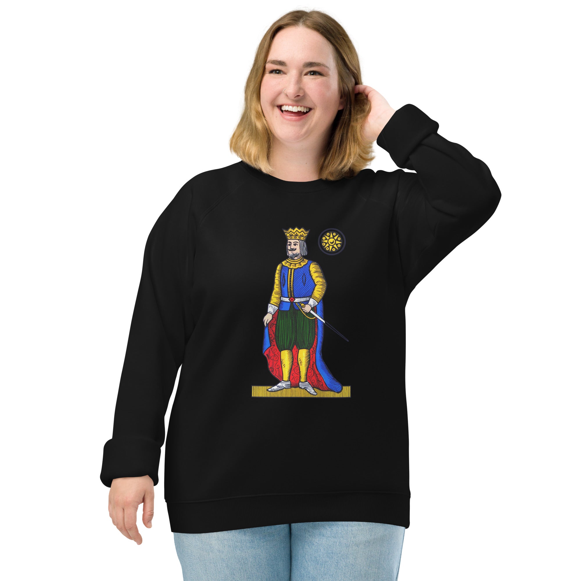 Scopa Deici di Denari Unisex Organic Raglan Sweatshirt