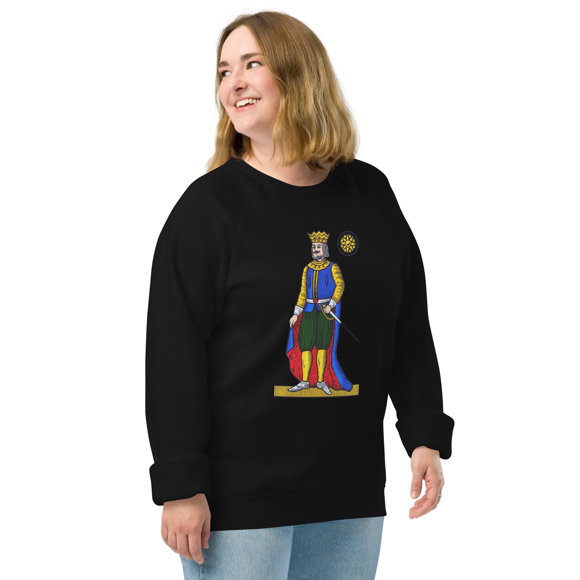 Scopa Deici di Denari Unisex Organic Raglan Sweatshirt