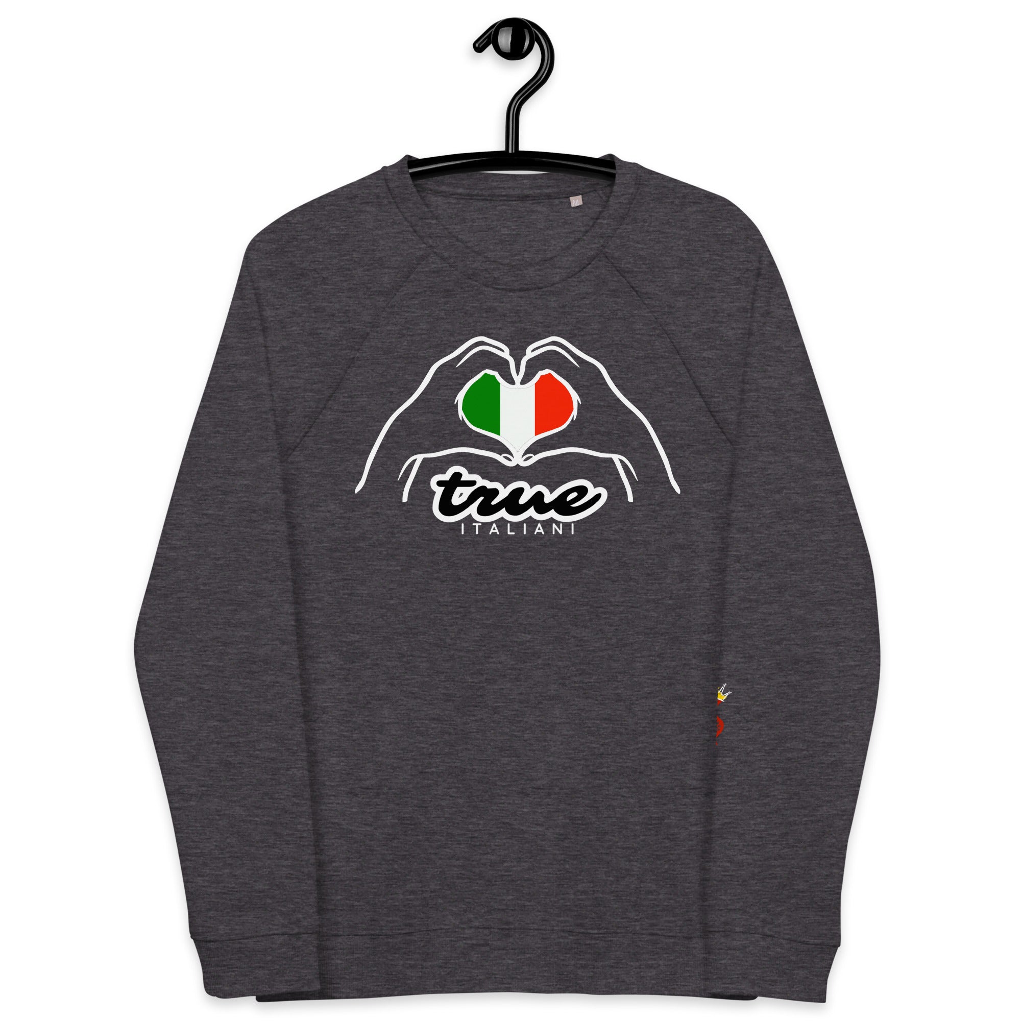 True Italiani Unisex organic Italy Love Sweatshirt