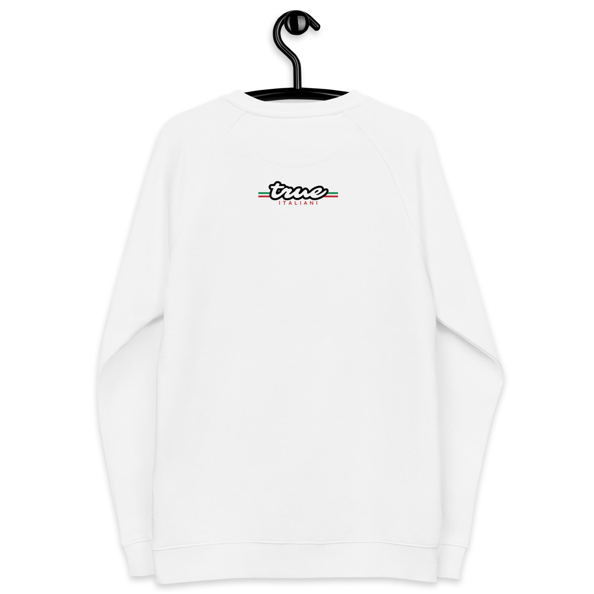 Scopa Asso di Bastoni Unisex Organic Raglan Sweatshirt