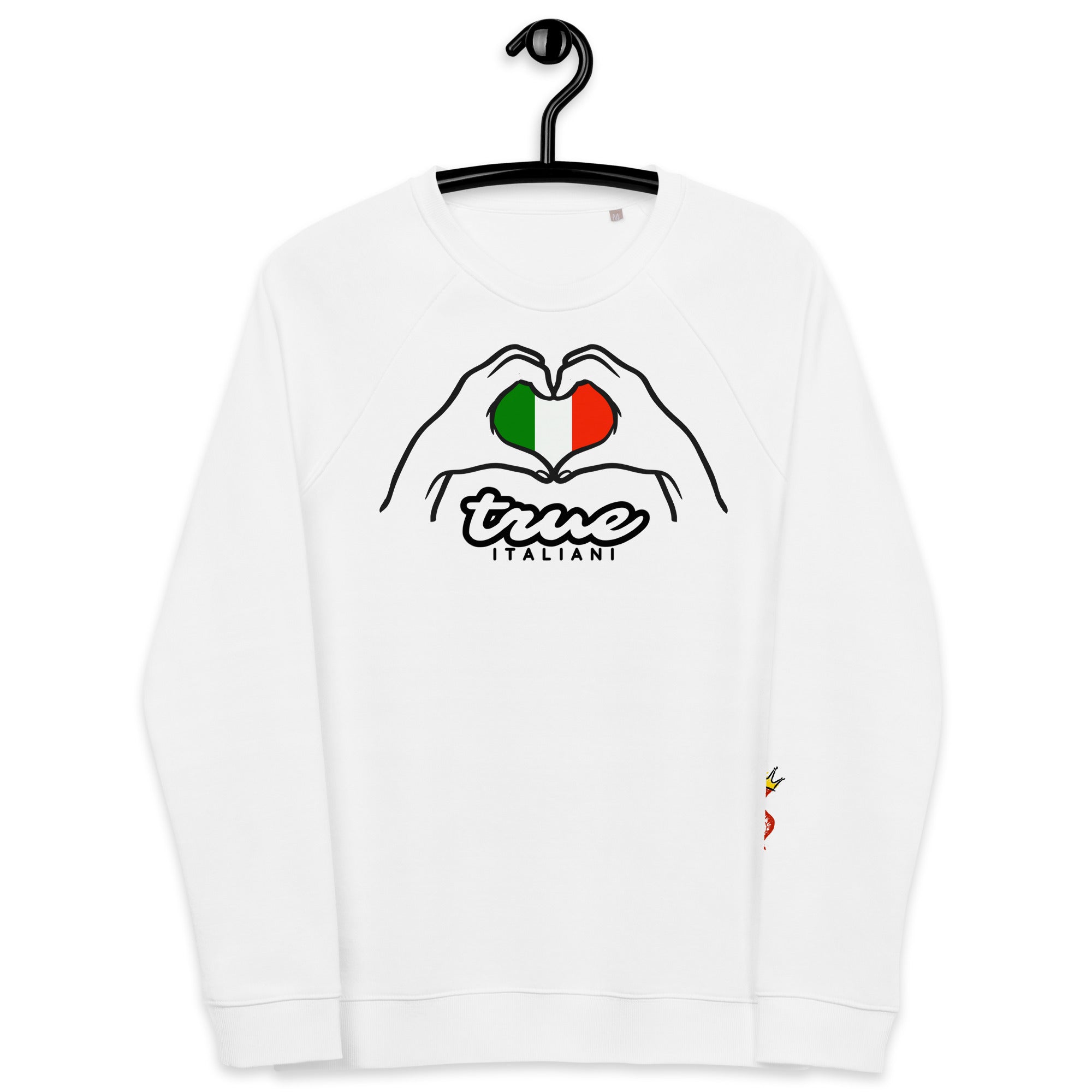 True Italiani Unisex organic Italy Love Sweatshirt