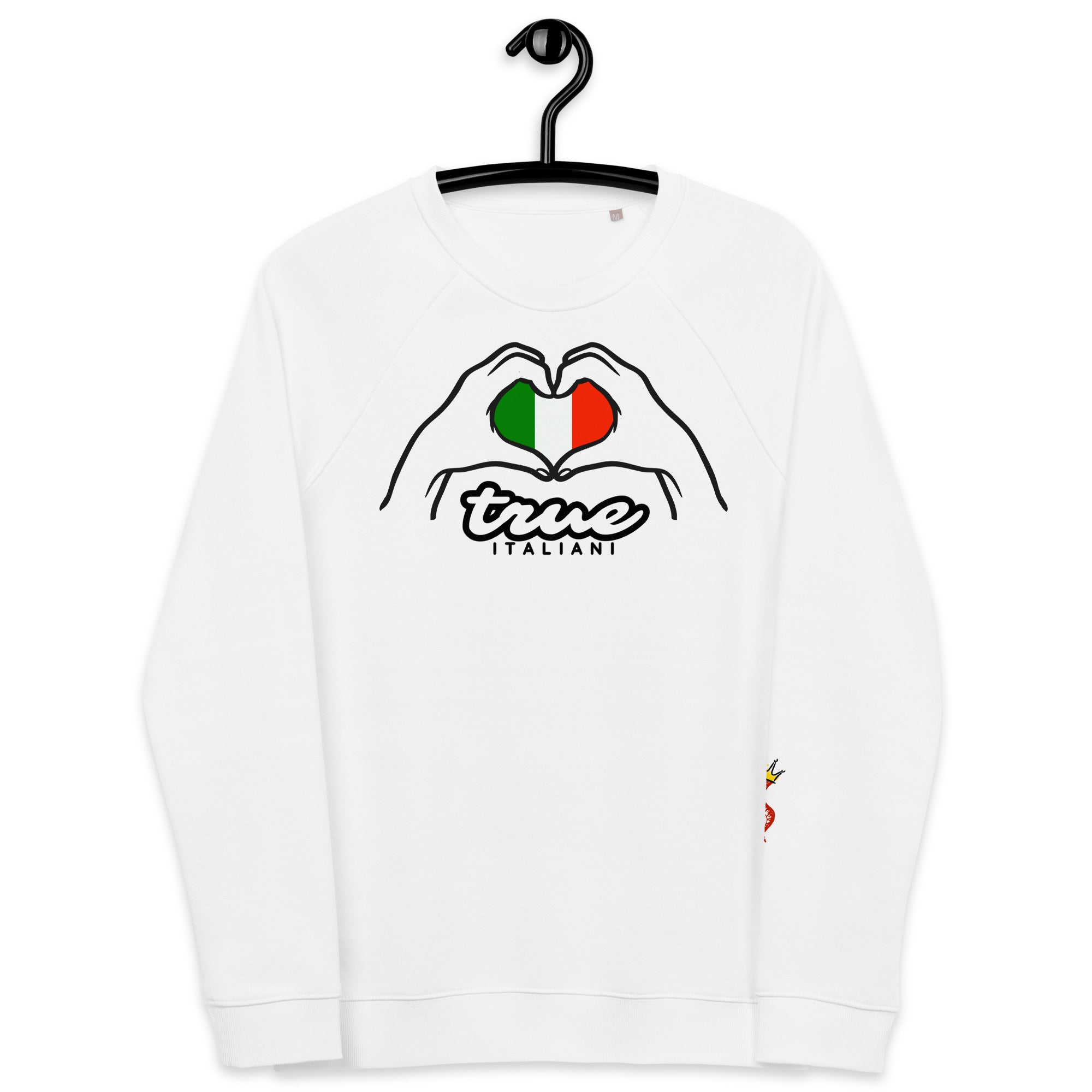 True Italiani Unisex organic Italy Love Sweatshirt