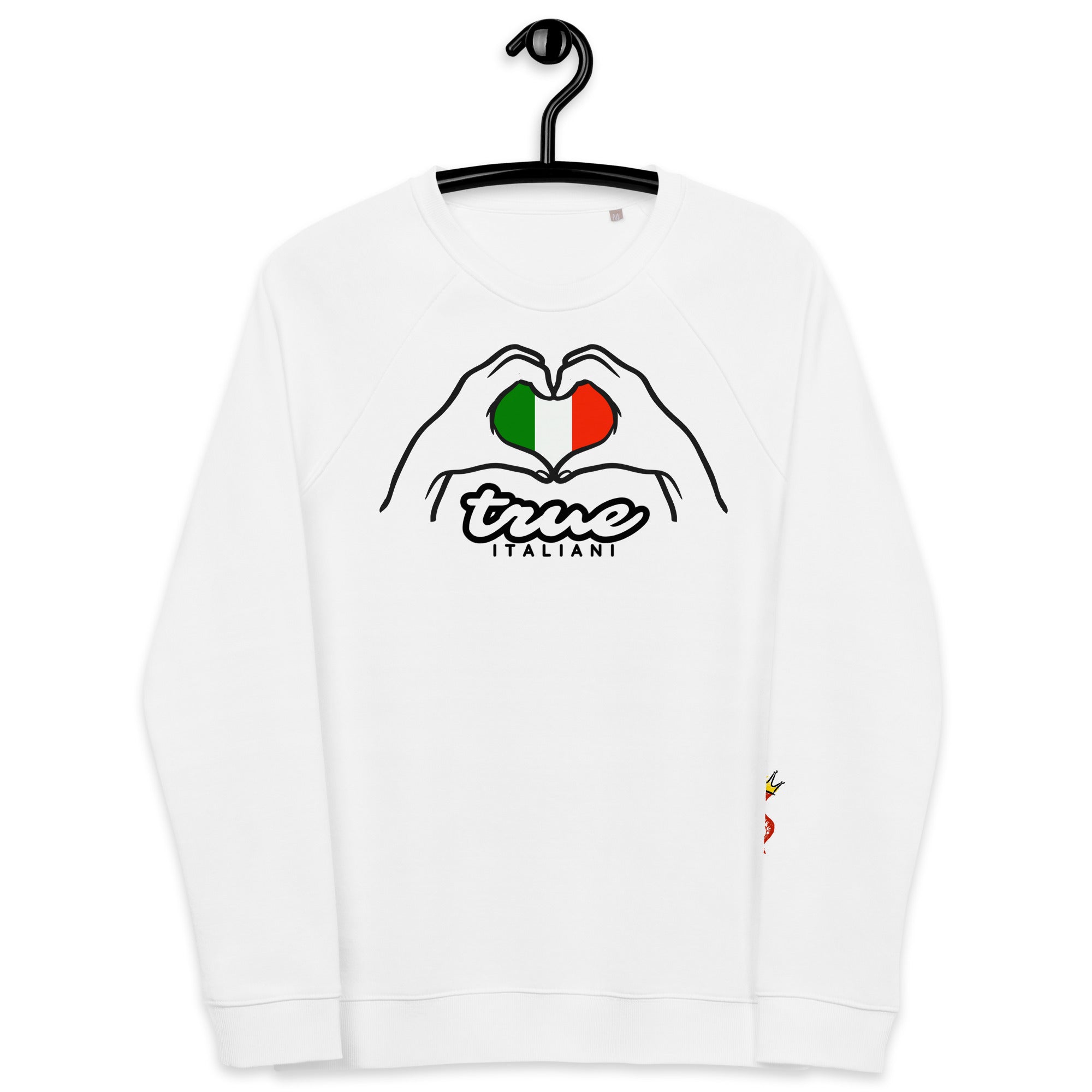 True Italiani Unisex organic Italy Love Sweatshirt