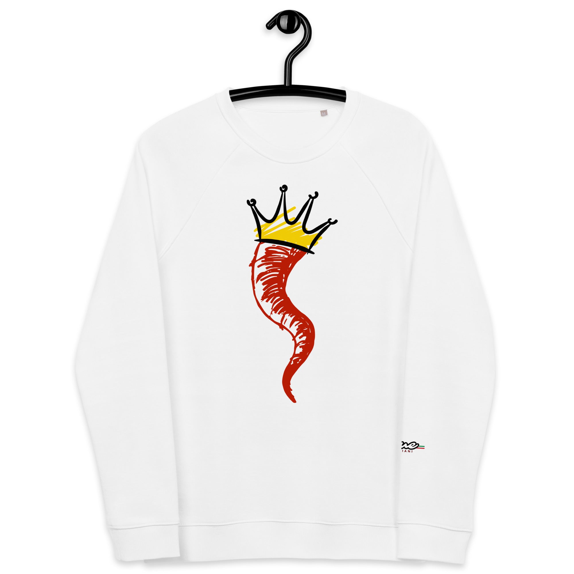 True Italiani Unisex organic Cornicello Sweatshirt