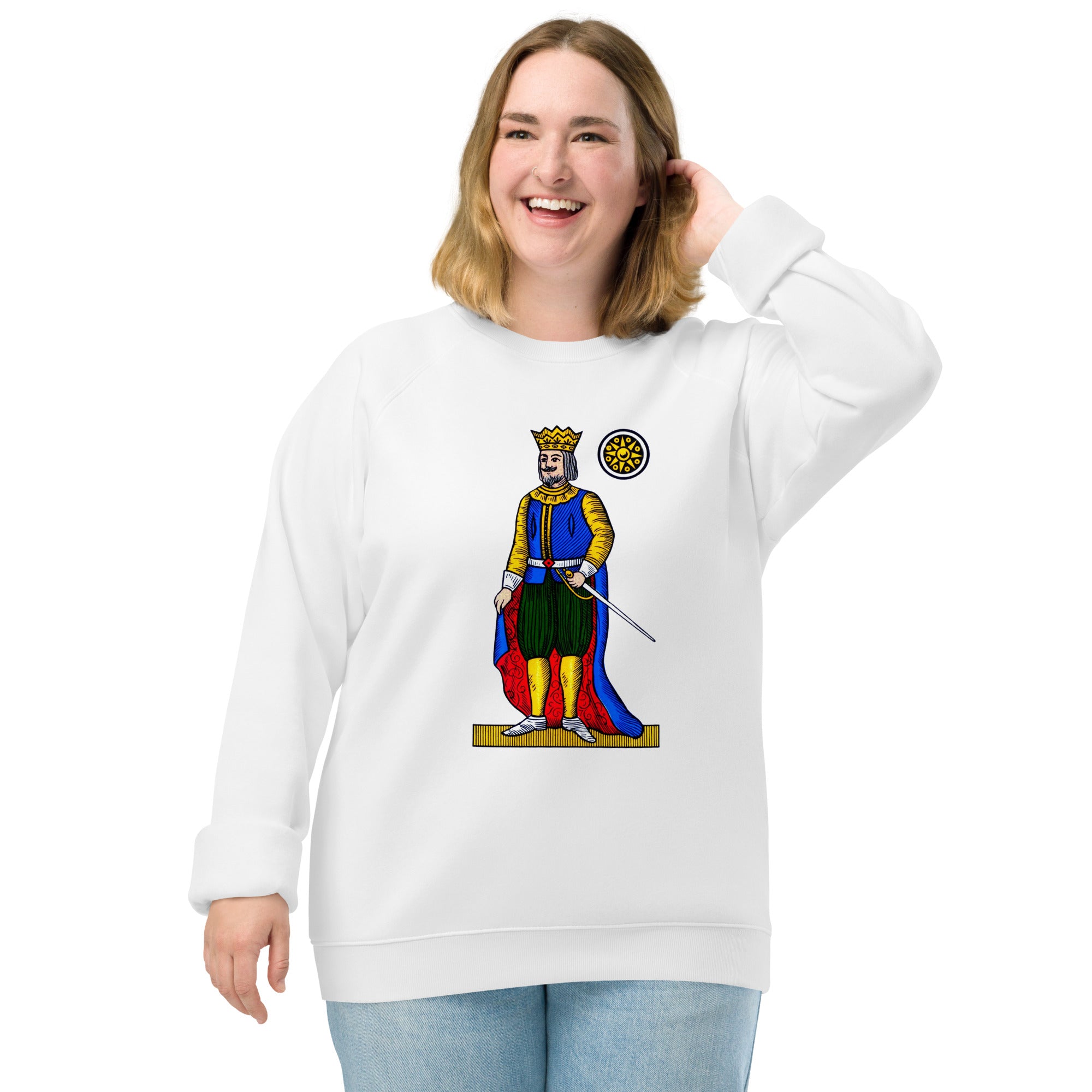 Scopa Deici di Denari Unisex Organic Raglan Sweatshirt