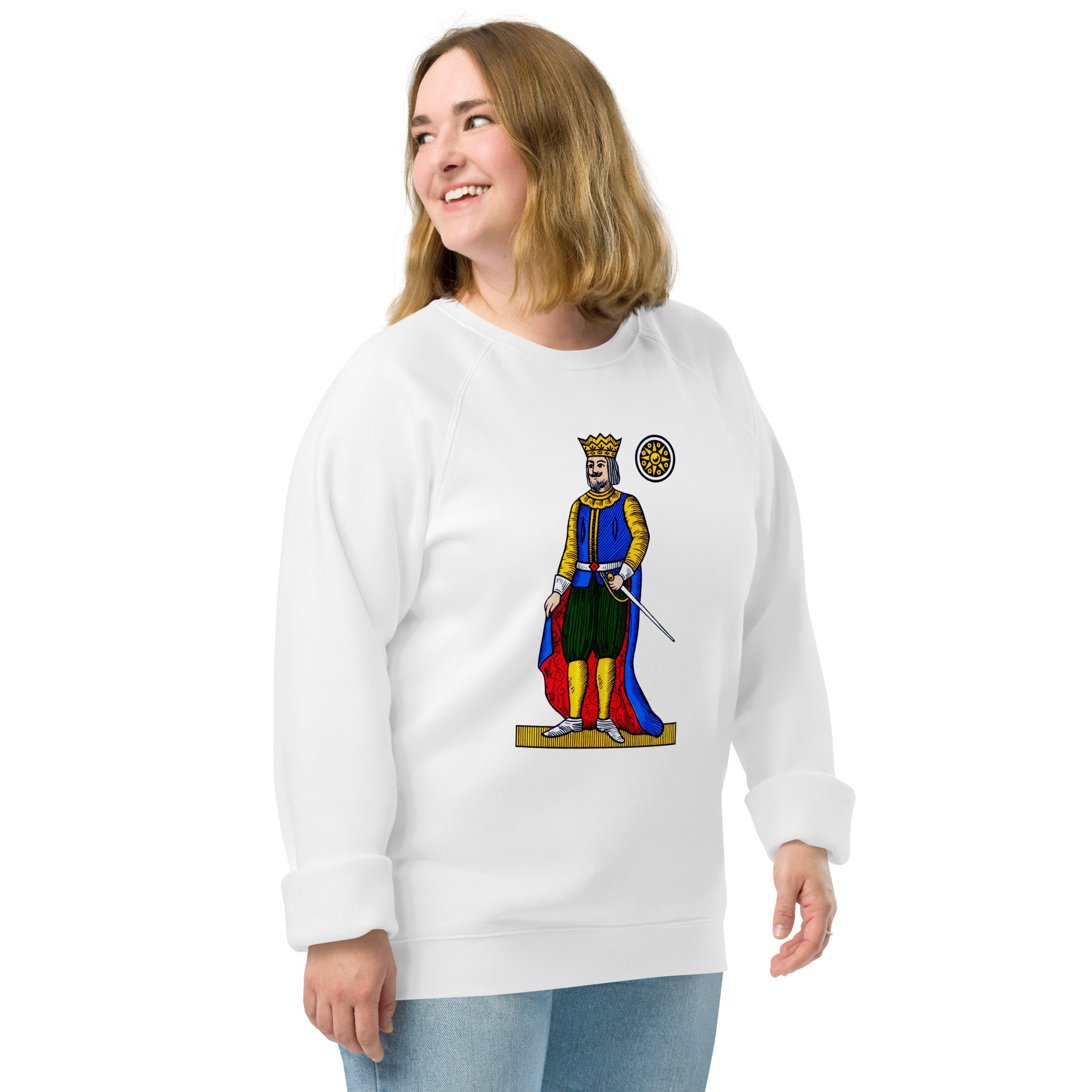 Scopa Deici di Denari Unisex Organic Raglan Sweatshirt