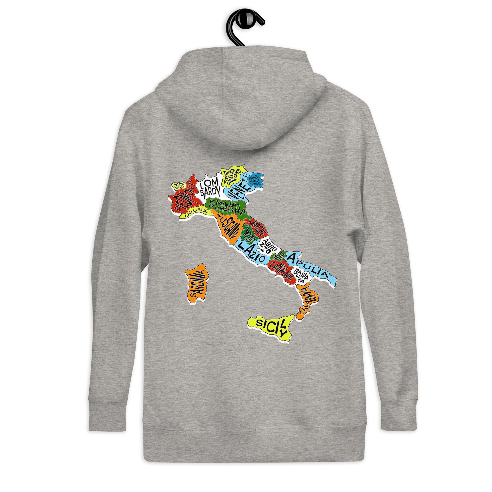 True Italiani Regional Map Unisex Hoodie