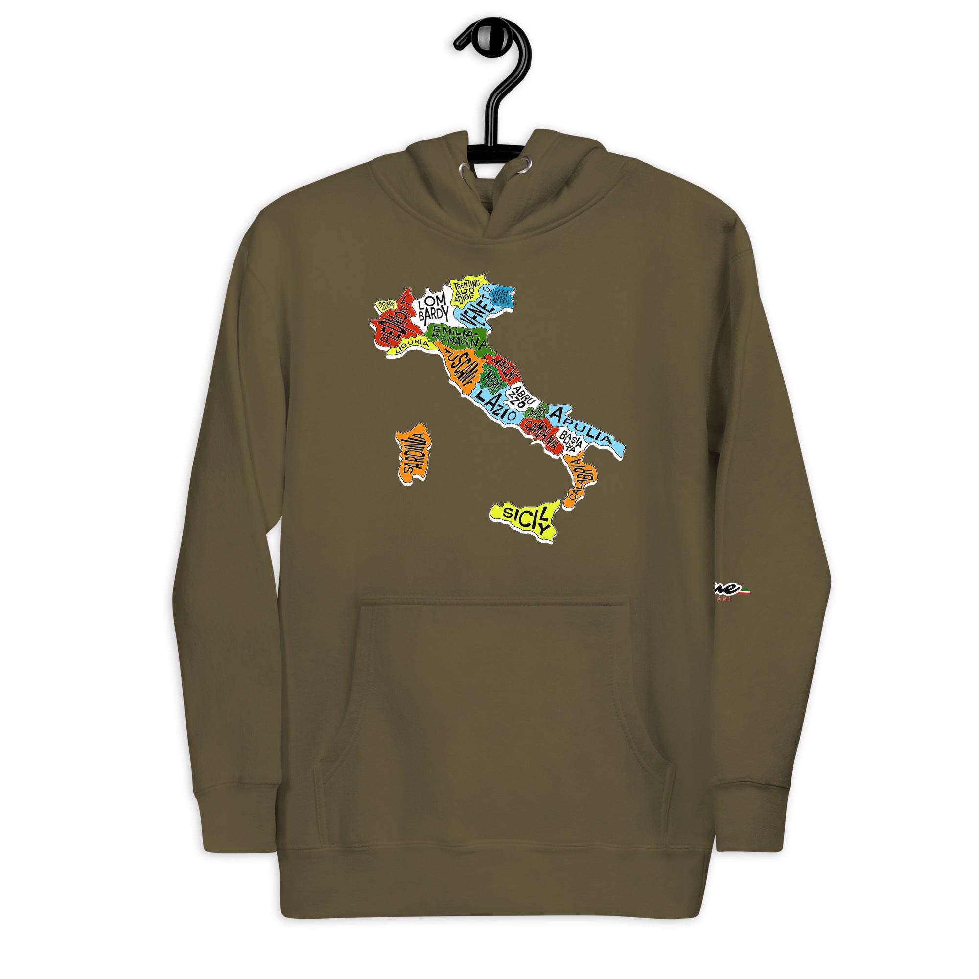 Mappa Regionale Unisex Hoodie