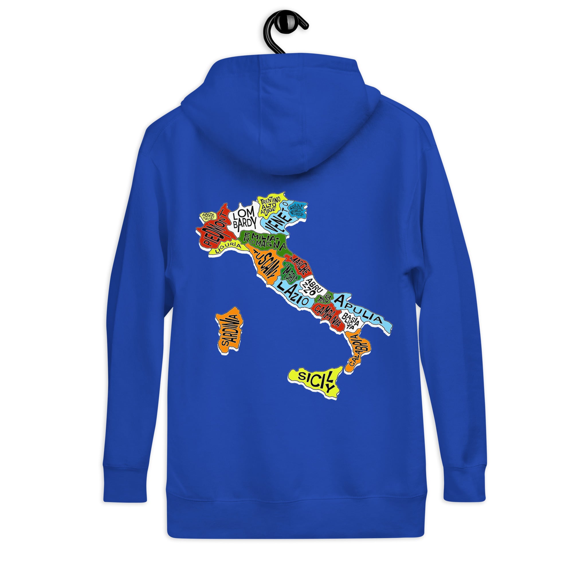 True Italiani Regional Map Unisex Hoodie
