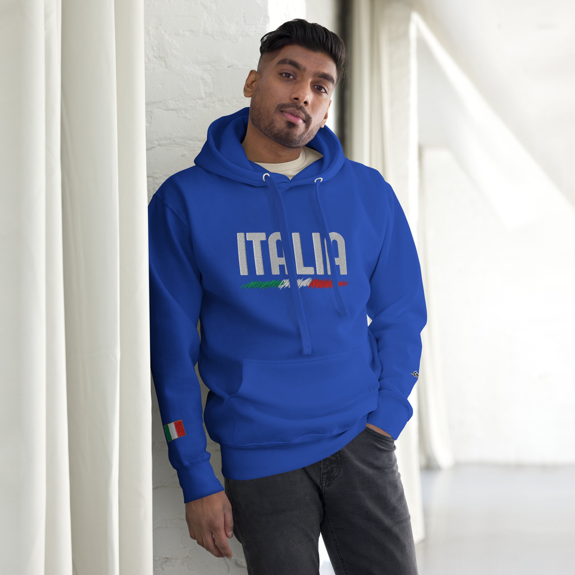 Il Italia Unisex Embroidered Hoodie