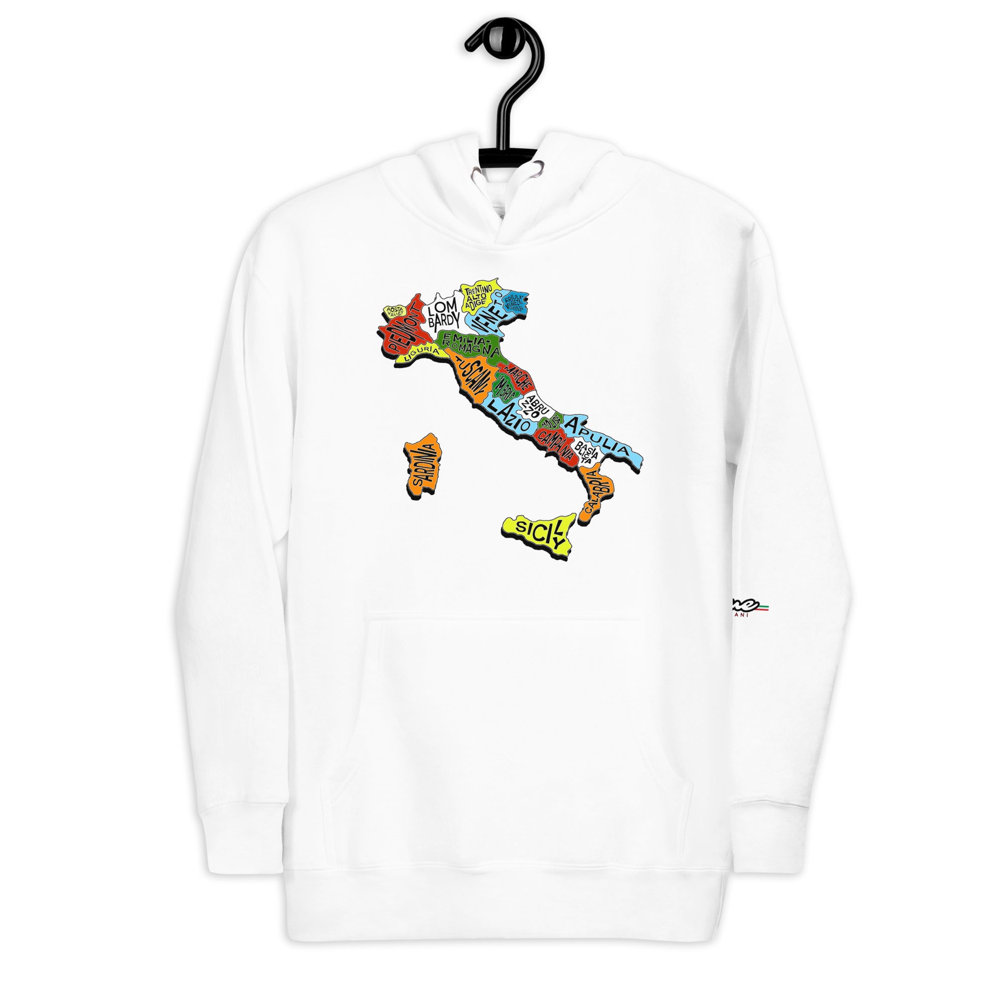 Mappa Regionale Unisex Hoodie