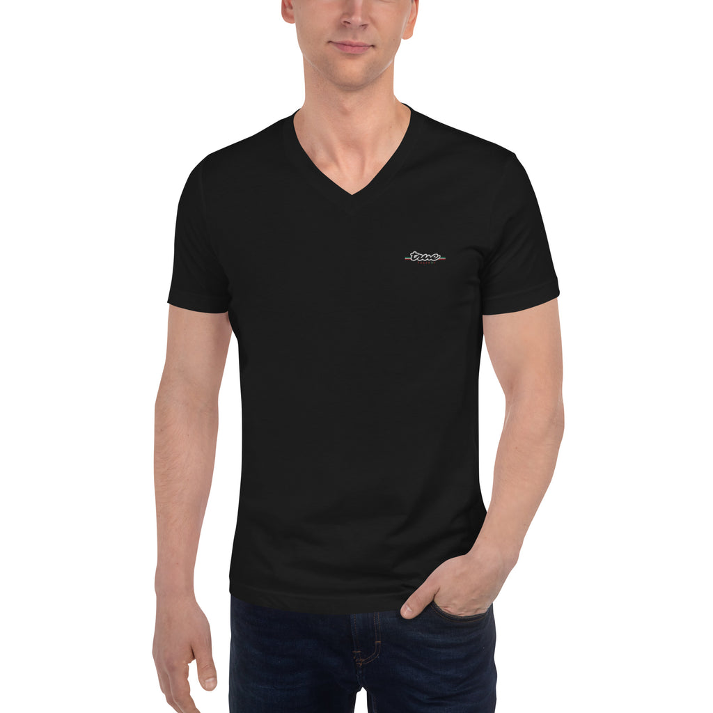 True Italiani Embroidered V-Neck Tee