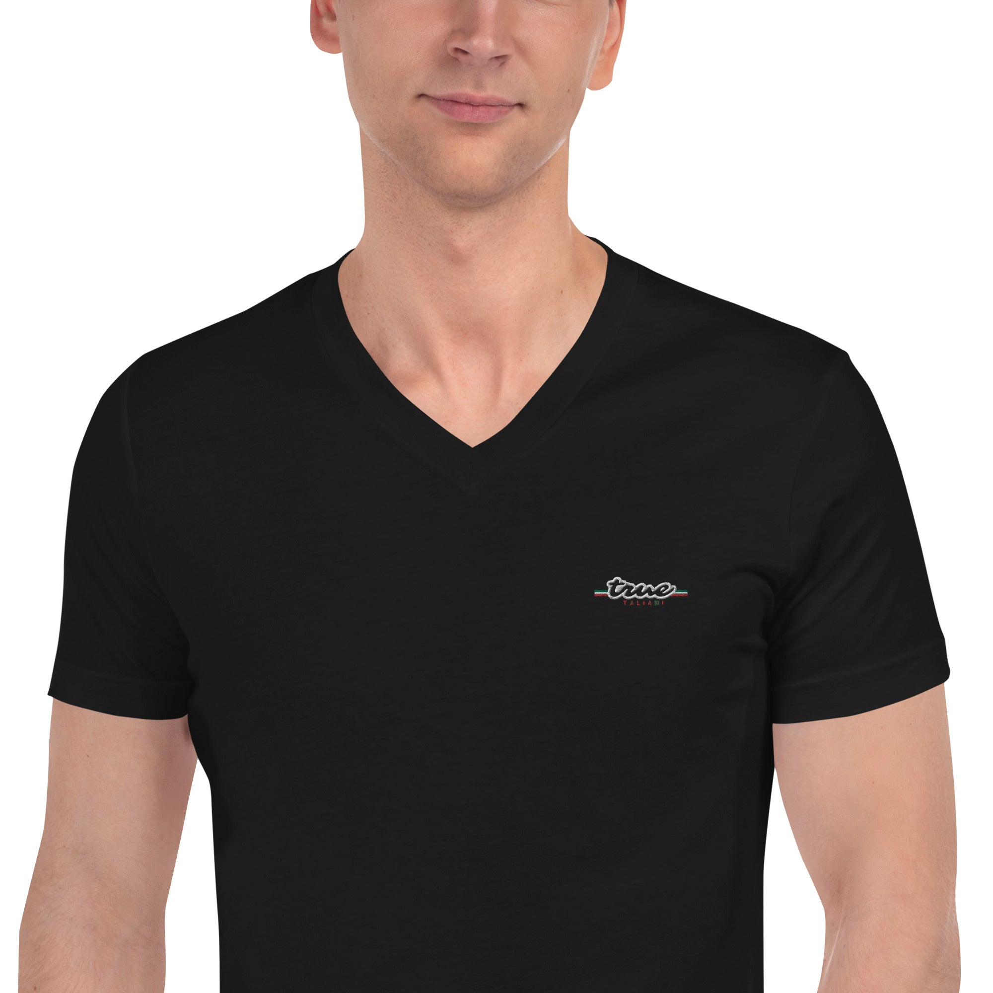 True Italiani Embroidered V-Neck Tee